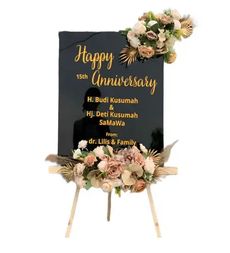 Papan Bunga Akrilik Purba Tua